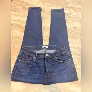 LOFT Outlet Petite Jeans Size 8P Dark Wash Stretch Denim Mid Rise